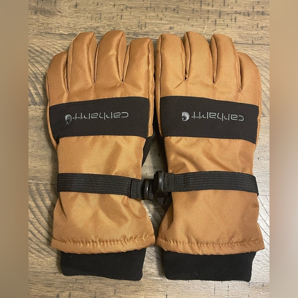 Carhartt Insulated Waterproof Gloves, Size Large, Excellent To New Condition